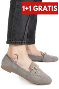 MOCASINI GREY SUEDE MSP29