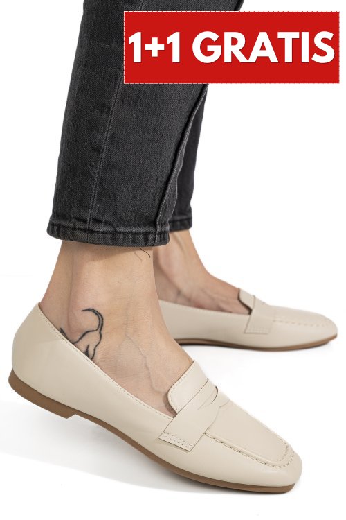 Mocasini beige msp213