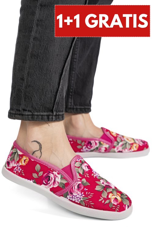Espadrile red bsp089