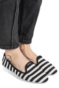 ESPADRILE BLACK WHITE ESPSP452