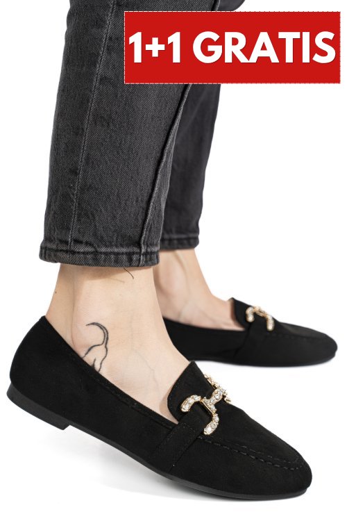 Mocasini black suede msp29