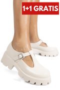 PANTOFI BEIGE SHINING LSPU28
