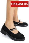 PANTOFI BLACK SUEDE LSPU54