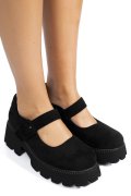 PANTOFI BLACK SUEDE LSPU31