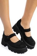 PANTOFI BLACK SUEDE LSPU31