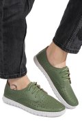 PANTOFI SPORT GREEN PIELE NATURALA 6SP05