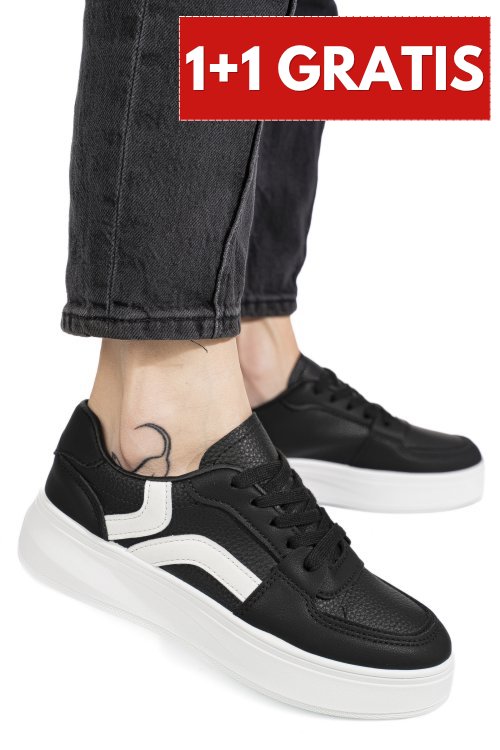 Pantofi sport black white 3sp180