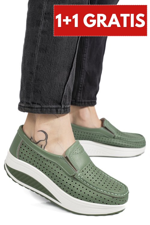 Mocasini green piele naturala asp522
