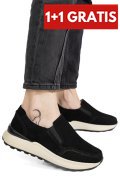 PANTOFI SPORT BLACK PIELE NATURALA INTOARSA ASPN379