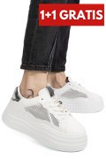 PANTOFI SPORT WHITE SILVER NSPB733