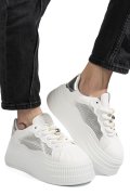 PANTOFI SPORT WHITE SILVER NSPB733