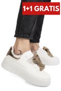 PANTOFI SPORT WHITE CHAMPPAGNE LSPA285
