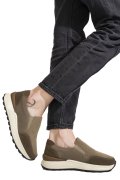 PANTOFI SPORT KHAKI PIELE NATURALA INTOARSA ASPN379