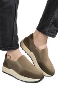 PANTOFI SPORT KHAKI PIELE NATURALA INTOARSA ASPN379