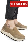 PANTOFI SPORT BEIGE PIELE NATURALA INTOARSA ASPN379