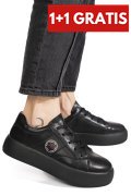 PANTOFI SPORT NEGRI PIELE NATURALA FPC001879