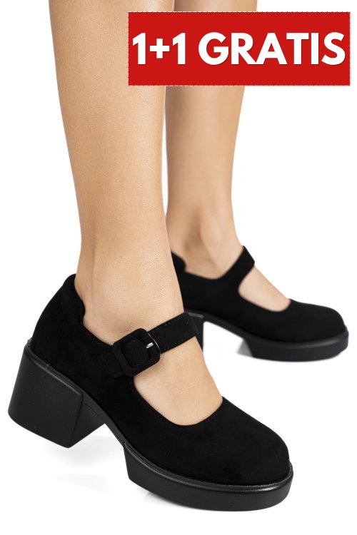 Pantofi black suede xspw882