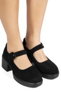 PANTOFI BLACK SUEDE XSPW882