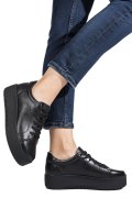 PANTOFI SPORT NEGRI PIELE NATURALA FSP002470