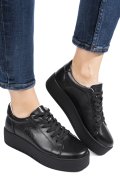 PANTOFI SPORT NEGRI PIELE NATURALA FSP002470