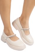 PANTOFI BEIGE SHINING LSPU55