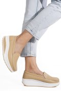 PANTOFI BEJ PIELE NATURALA ASP339