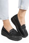 MOCASINI NEGRI PIELE NATURALA ASPN2208