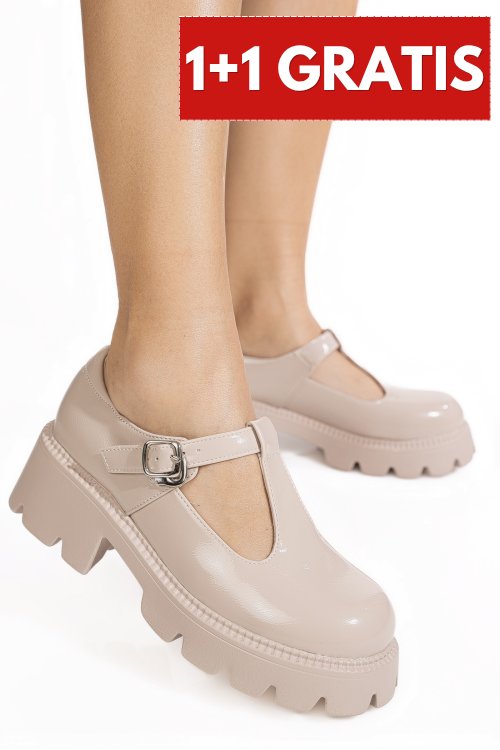 Pantofi nude shining lspu28