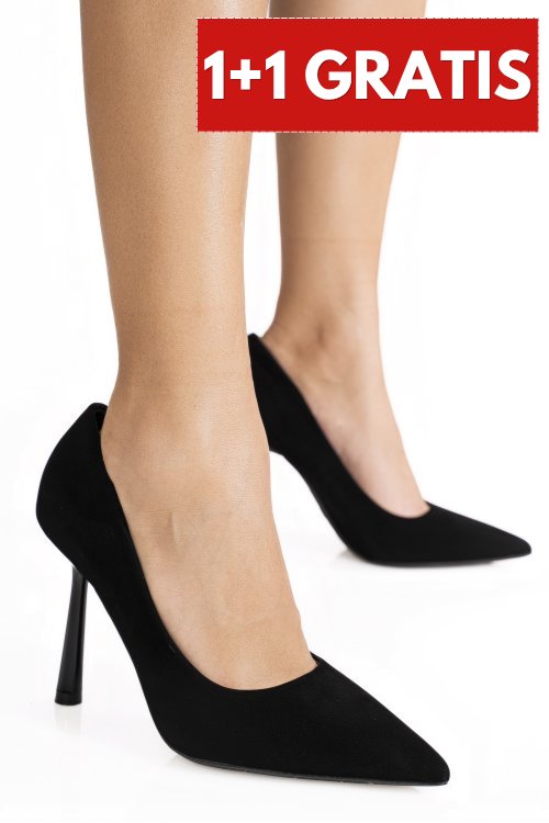 Pantofi black suede dspbc18627