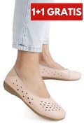 BALERINI ROZ PIELE NATURALA ASPN806