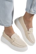 PANTOFI BEIGE PIELE NATURALA ASPN2771