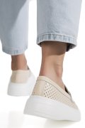 PANTOFI BEIGE PIELE NATURALA ASPN2771