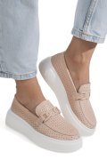 PANTOFI PINK PIELE NATURALA ASPN2771