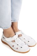 BALERINI ALBI PIELE NATURALA ASPN2857