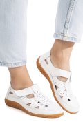 BALERINI ALBI PIELE NATURALA ASPN2857
