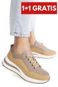 PANTOFI SPORT BEJ PIELE NATURALA ASP568