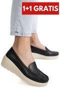 MOCASINI NEGRU PIELE NATURALA ASPN3125