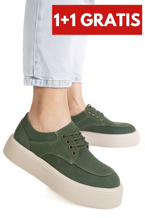 Pantofi green piele naturala intoarsa aspn2518