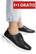 PANTOFI SPORT NEGRI PIELE NATURALA ASP096