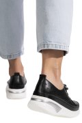 PANTOFI SPORT NEGRI PIELE NATURALA ASP096