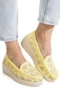 MOCASINI GALBENI PIELE NATURALA ASPN3125