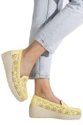 MOCASINI GALBENI PIELE NATURALA ASPN3125