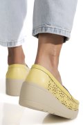 MOCASINI GALBENI PIELE NATURALA ASPN3125