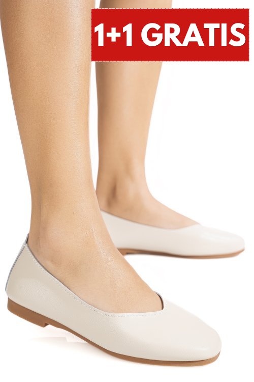 Balerini bej piele naturala aspn9178