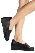 Pantofi Casual Dama cu Platforma Negri din Piele Ecologica Axiane