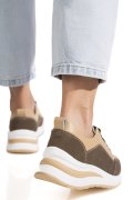 PANTOFI SPORT KHAKI PIELE NATURALA ASP568