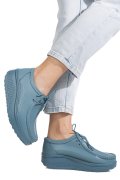 MOCASINI ALBASTRI PIELE NATURALA ASPN388