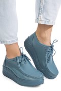 MOCASINI ALBASTRI PIELE NATURALA ASPN388