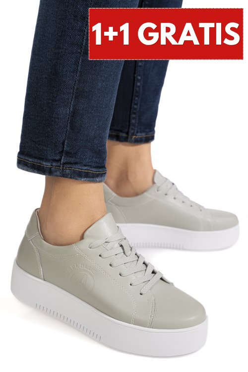 Pantofi sport olive piele naturala intoarsa fsp002470