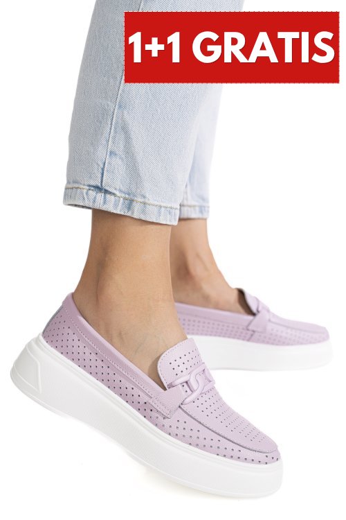 Pantofi purple piele naturala aspn2771